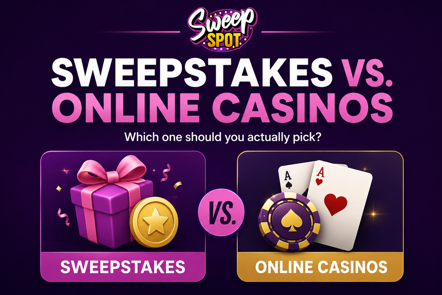 Sweepstakes vs. Online Casinos